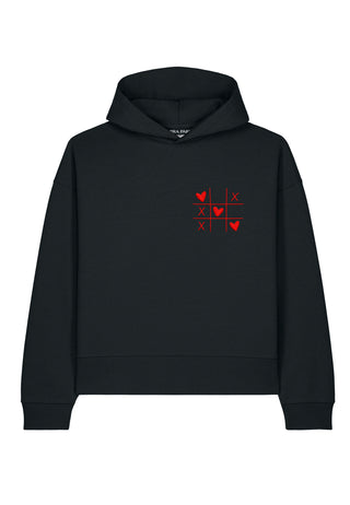 Hoodie Boxy Brodé "Love Wins"
