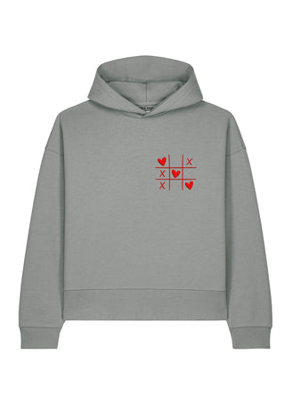 Hoodie Boxy Brodé "Love Wins"