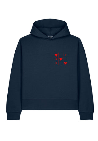 Hoodie Boxy Brodé "Love Wins"