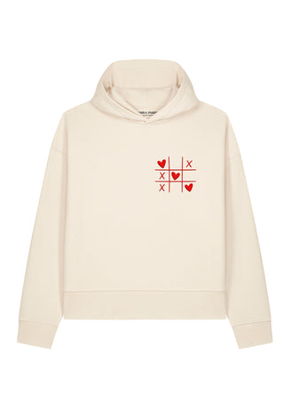 Hoodie Boxy Brodé "Love Wins"