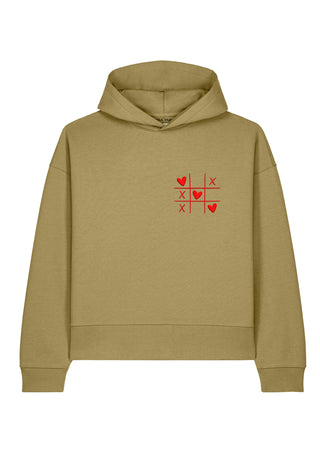 Hoodie Boxy Brodé "Love Wins"