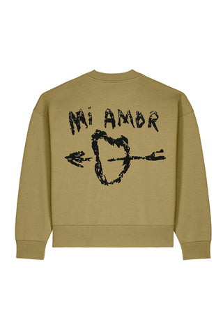 Sweatshirt Boxy Brodé "Mi Amor"