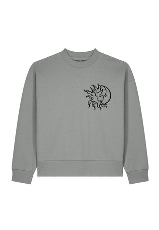 Sweatshirt Boxy Brodé "Moon"
