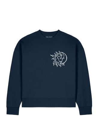 Sweatshirt Boxy Brodé "Moon"