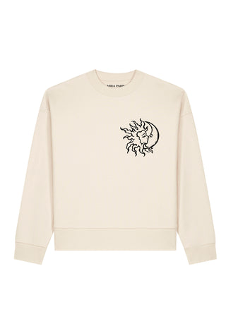 Sweatshirt Boxy Brodé "Moon"