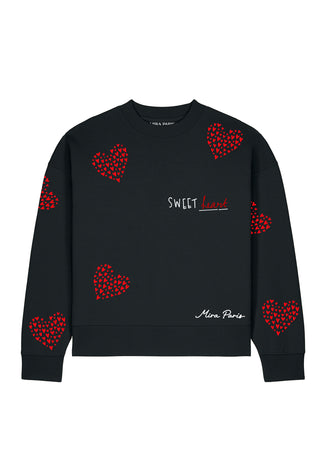 Sweatshirt Boxy Brodé "Sweet"