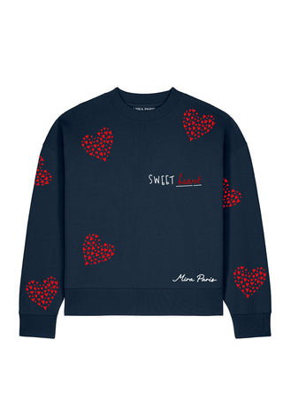 Sweatshirt Boxy Brodé "Sweet"