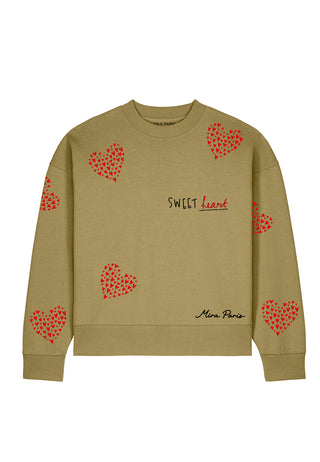 Sweatshirt Boxy Brodé "Sweet"