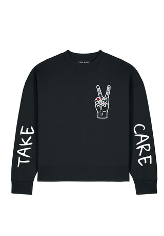 Sweatshirt Boxy "Take Care"