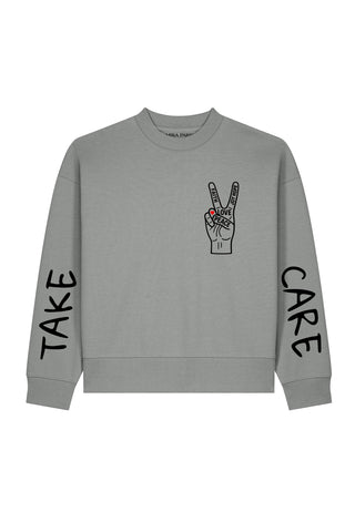Sweatshirt Boxy "Take Care"