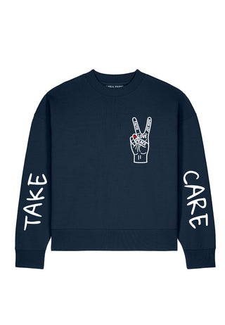 Sweatshirt Boxy "Take Care"