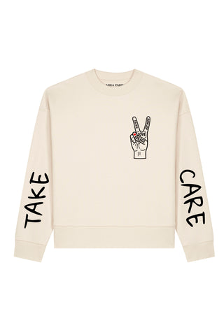 Sweatshirt Boxy "Take Care"