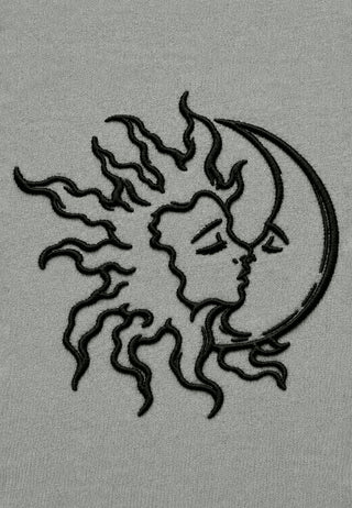 T-shirt Boxy Brodé "Moon"