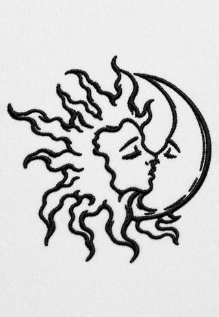 T-shirt Boxy Brodé "Moon"