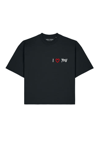 T-shirt Boxy "I Love You"