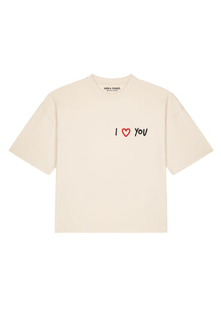 T-shirt Boxy "I Love You"