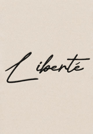 T-shirt Boxy Brodé "Liberté"