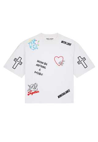 T-shirt Boxy "Tattoo Be Kind"