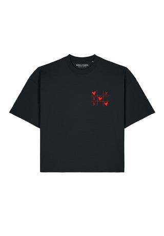 T-shirt Boxy Brodé "Love Wins"