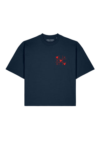 T-shirt Boxy Brodé "Love Wins"