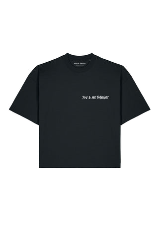 T-shirt Boxy Brodé "You & Me Tonight"
