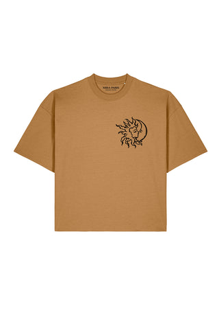 T-shirt Boxy Brodé "Moon"
