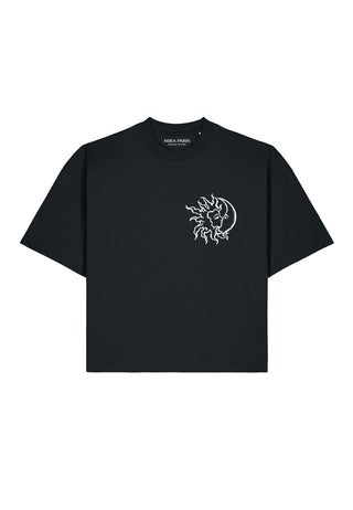T-shirt Boxy Brodé "Moon"