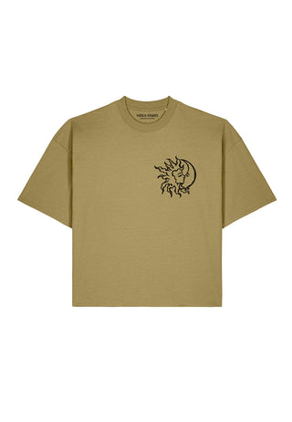 T-shirt Boxy Brodé "Moon"