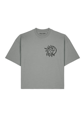 T-shirt Boxy Brodé "Moon"