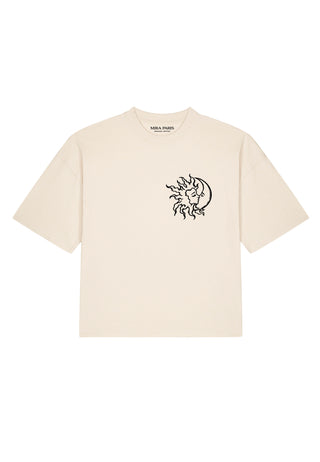 T-shirt Boxy Brodé "Moon"