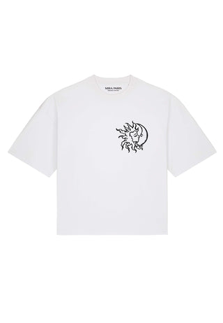 T-shirt Boxy Brodé "Moon"
