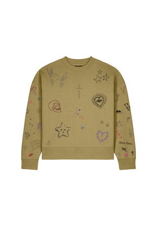 Sweatshirt Boxy "Flash Tattoo 1"