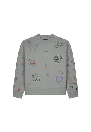 Sweatshirt Boxy "Flash Tattoo 1"