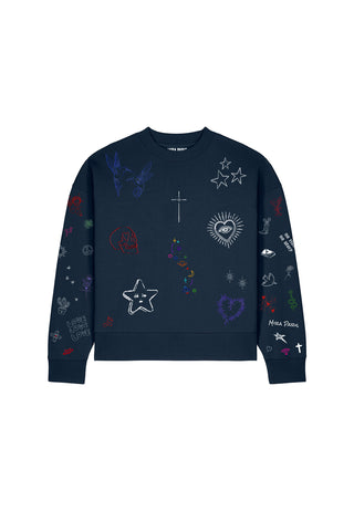 Sweatshirt Boxy "Flash Tattoo 1"