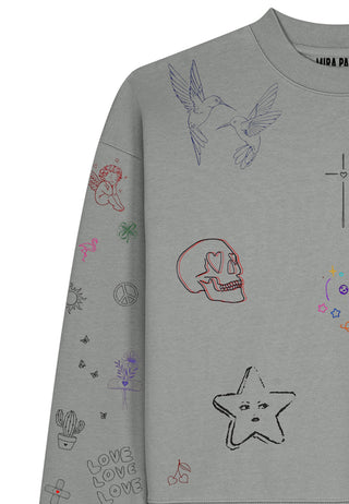 Sweatshirt Boxy "Flash Tattoo 1"