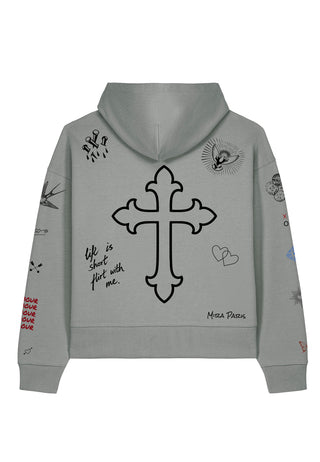 Hoodie Boxy "Flash Tattoo 2"