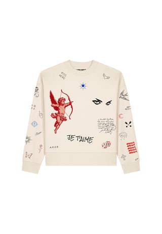 Sweatshirt Boxy "Flash Tattoo 2"
