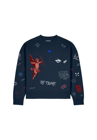 Sweatshirt Boxy "Flash Tattoo 2"