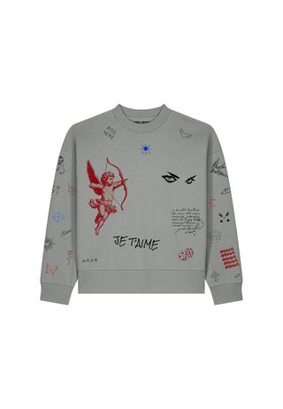 Sweatshirt Boxy "Flash Tattoo 2"