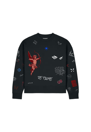 Sweatshirt Boxy "Flash Tattoo 2"