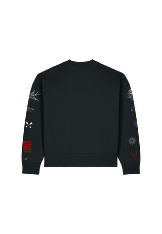 Sweatshirt Boxy "Flash Tattoo 2"