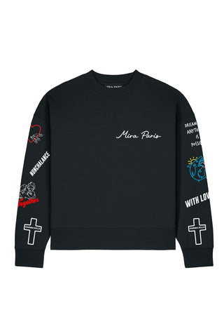 Sweatshirt Boxy "Tattoo Be Kind"