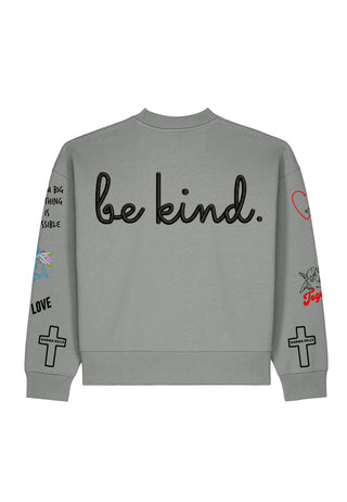 Sweatshirt Boxy "Tattoo Be Kind"