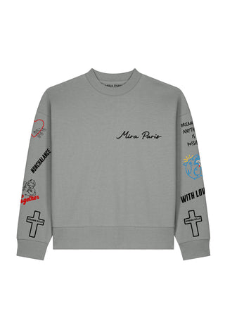 Sweatshirt Boxy "Tattoo Be Kind"