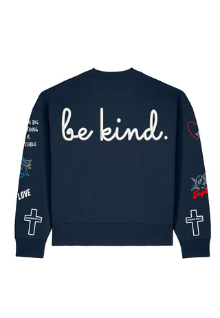 Sweatshirt Boxy "Tattoo Be Kind"