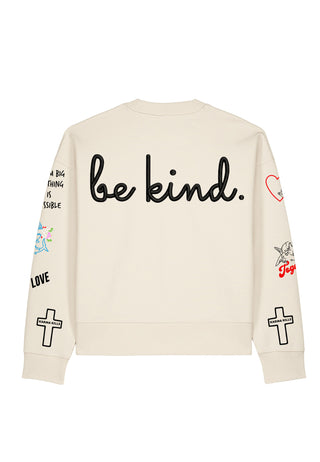 Sweatshirt Boxy "Tattoo Be Kind"