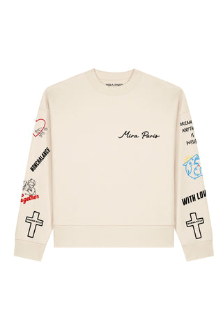 Sweatshirt Boxy "Tattoo Be Kind"