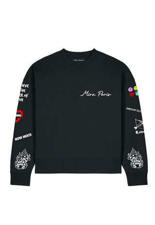 Sweatshirt Boxy "Tattoo Crush"