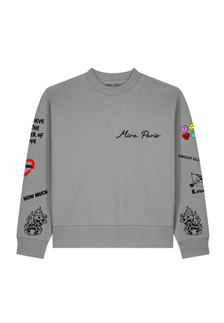Sweatshirt Boxy "Tattoo Crush"