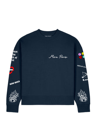 Sweatshirt Boxy "Tattoo Crush"